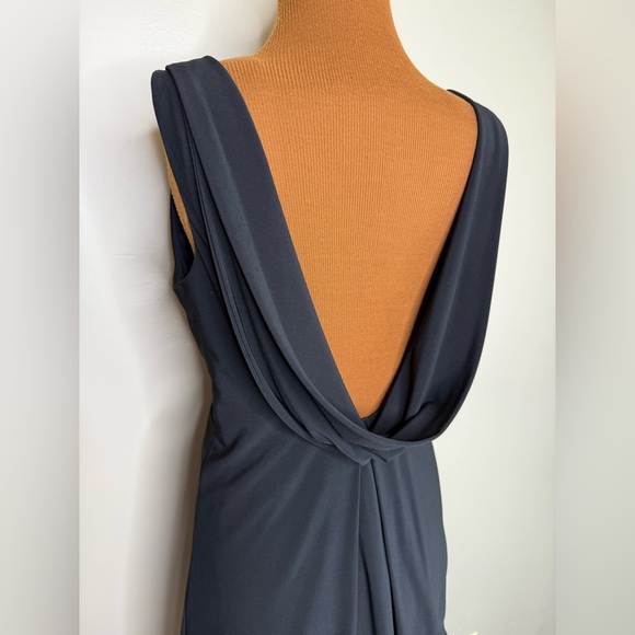 NWT A.B.S. By Allen Schwartz Bubble Hem Drape Back Cocktail Party Dress Size S - Picture 4 of 9